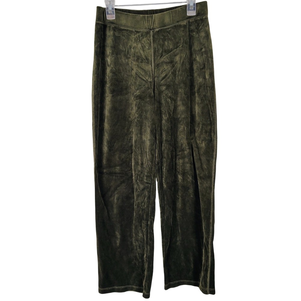 Jones Sport Olive Green Velour Wide Leg Lounge Pants Mens Medium comfy